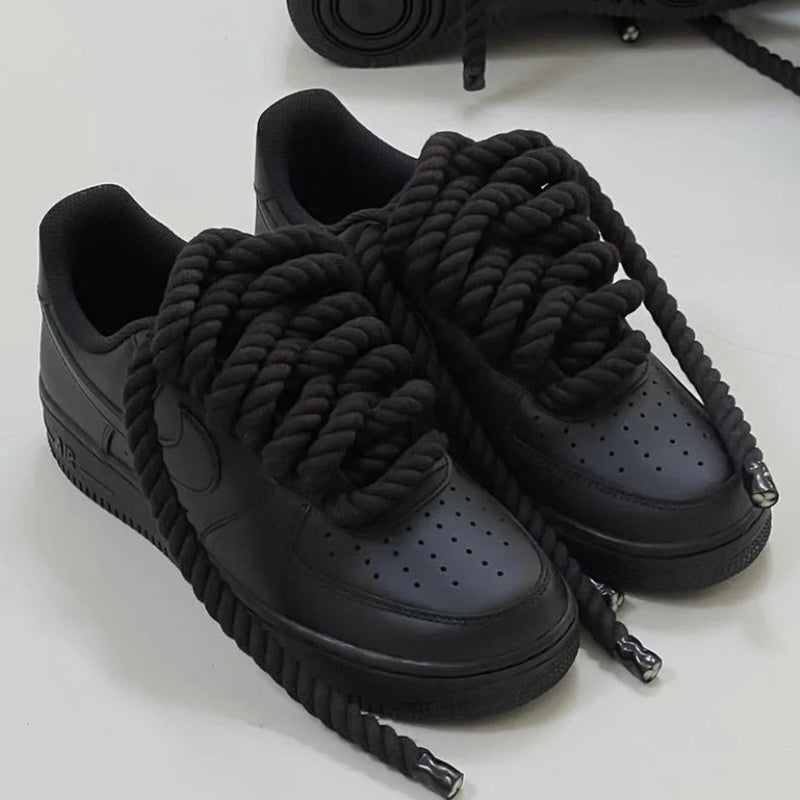 AIR F ROPE Laces 1 - Preto- (CADARÇO PRETO)